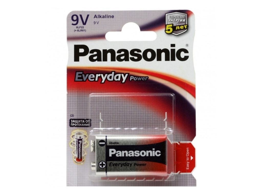 Батарейка Panasonic Everyday Power  9V щелочная 1 шт