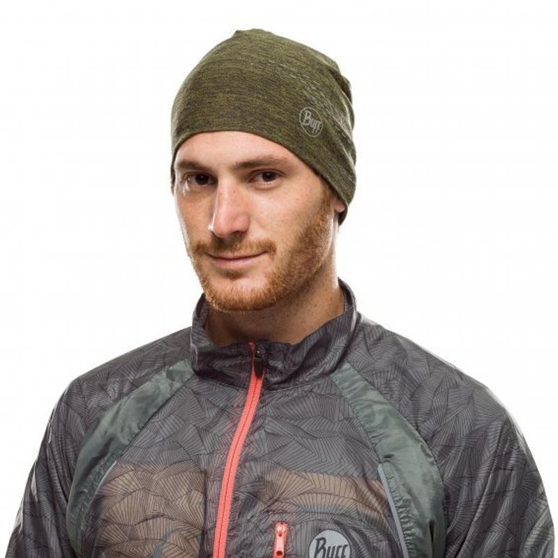 Спортивная шапочка со светоотражающими нитями Buff Hat Dryflx R_Khaki Фото 2
