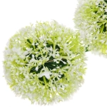 Светильник на солн.батарее (фигура на спице с подсветкой) «Одуванчики» 75 см, Белый (свечение мультицвет)