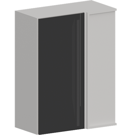 Кухня Модуль ШВУ 709 Графит / Графит Глянец