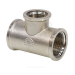 Тройник латунь никель переходной Ду 15х20х15 (1/2"х3/4"х1/2") ВР VALFEX VF.750.N.012.034.012