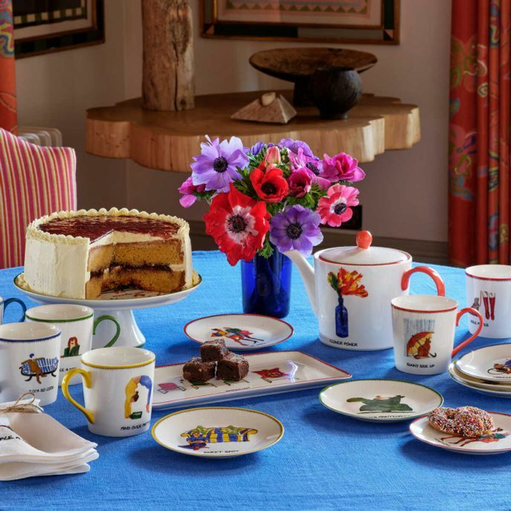 Spode - Набор Kemp Doodles 15,5 см тарелка Team Work / артикул   KKD78964-XG  / GTIN 00873437