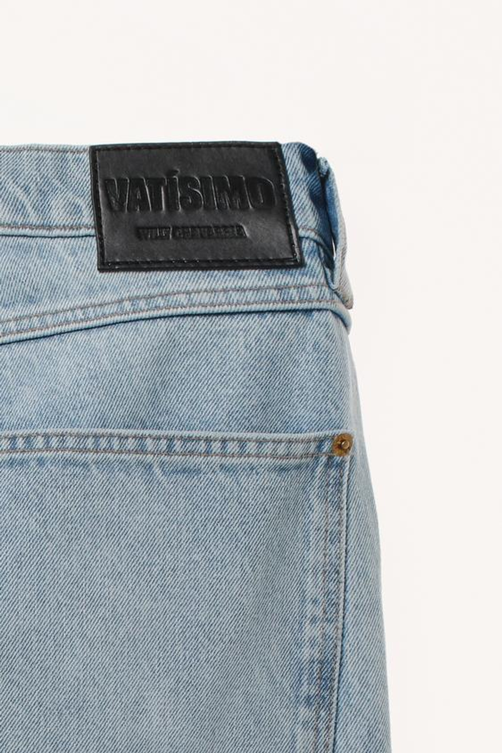 ZARA X WILLY CHAVARRIA ДЖИНСЫ ПРЯМОГО КРОЯ, СИНИЙ