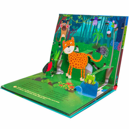 Книжка панорамка В дебрях джунглей 3+