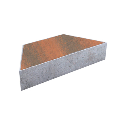 Тротуарная плитка ТРАПЕЦИЯ - Листопад гладкий Мустанг