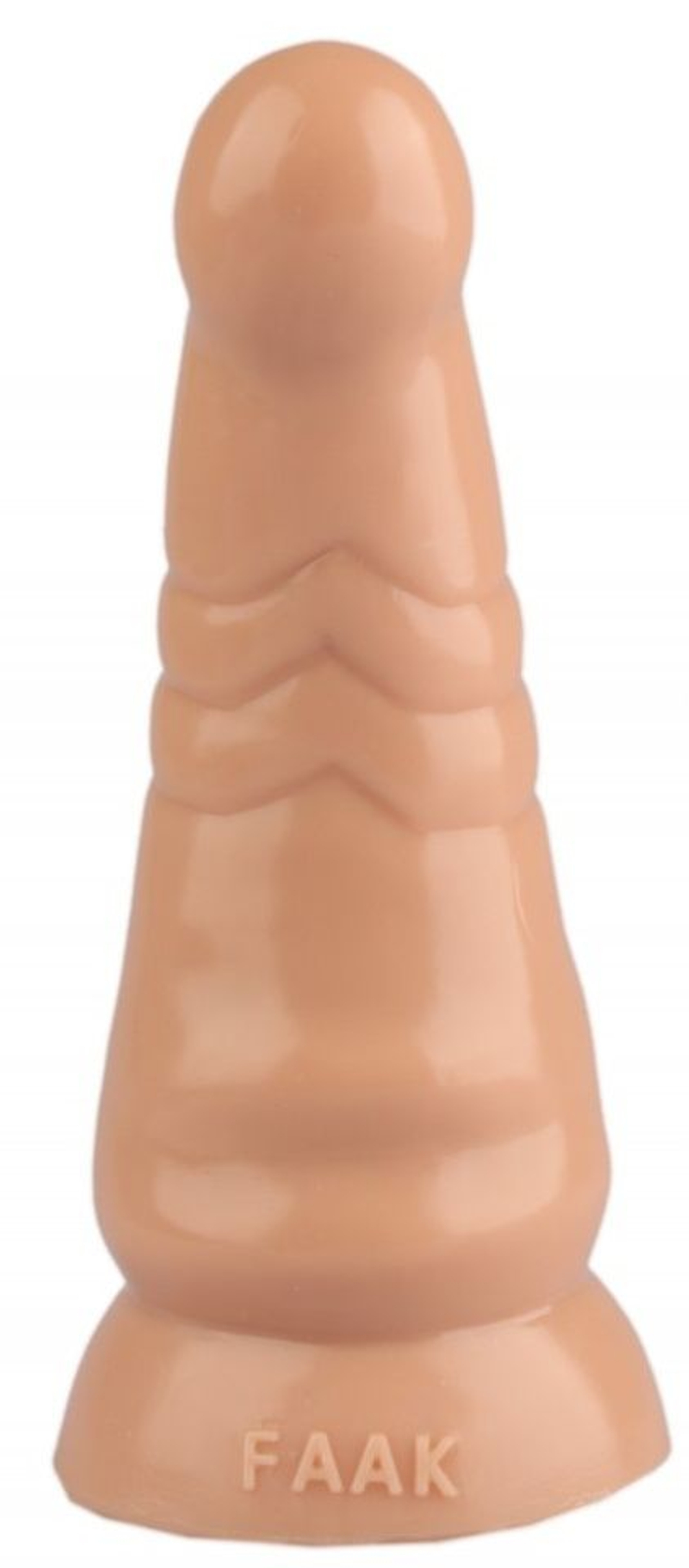 Телесная анальная втулка с круглой головкой - 20 см. (Цвет: телесный)