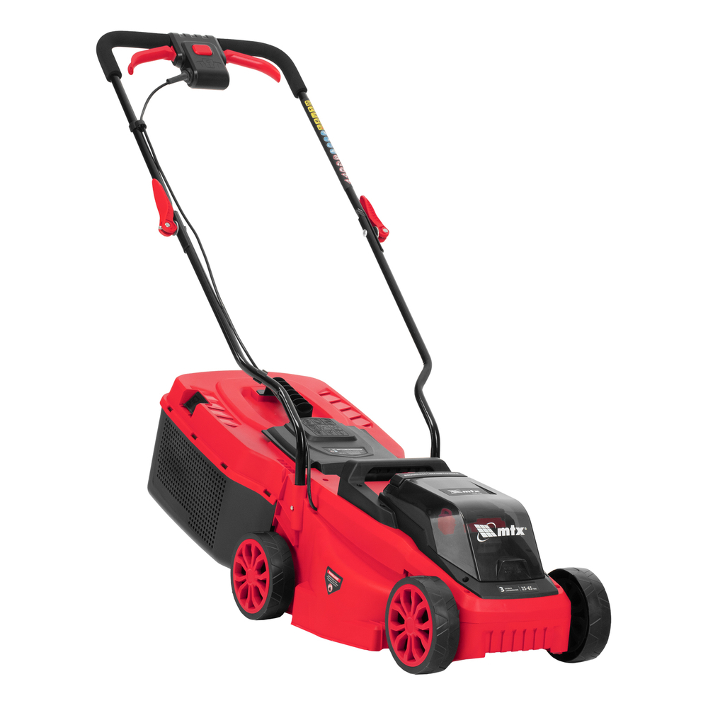 Газонокосилка аккумуляторная бесщеточная CLM-320, 320 мм, травосб. 30 л, Li-Ion, 20 В // MTX