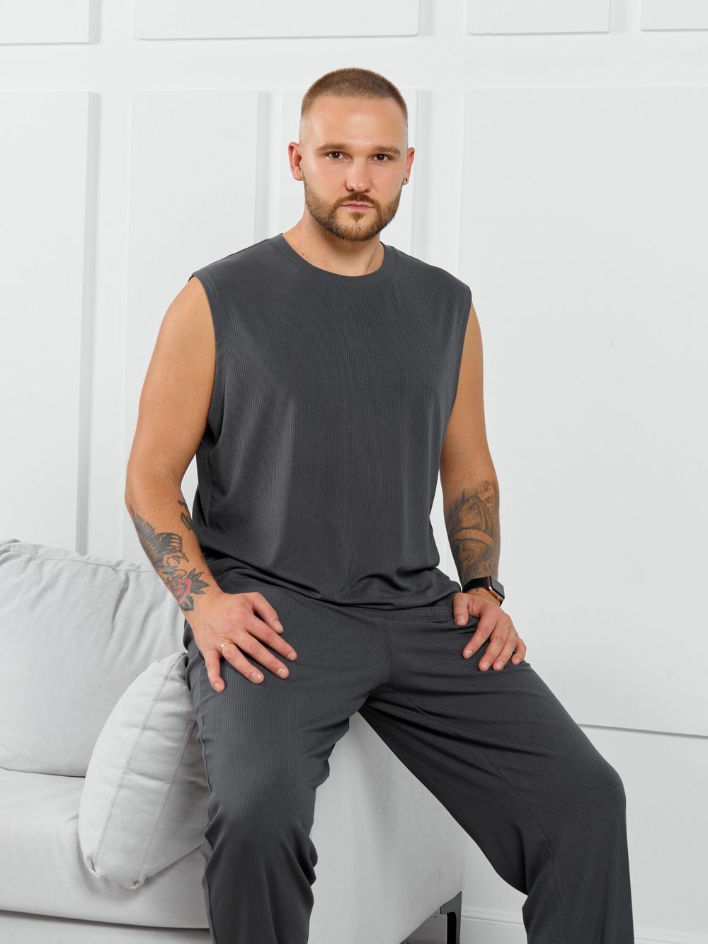 Майка мужская Алессандро-2 Виотекс ГРАФИТОВЫЙ