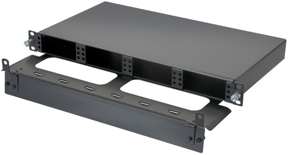 Кросс оптический стоечный 19" выдвижной 1U Eurolan 47M-20-00-02BL