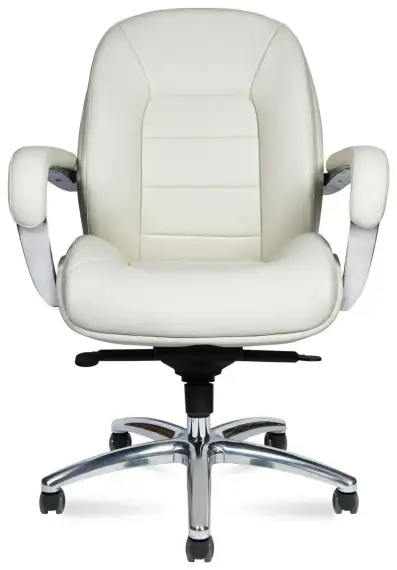 Кресло офисное Grand LB ivory слоновая кость экокожа
