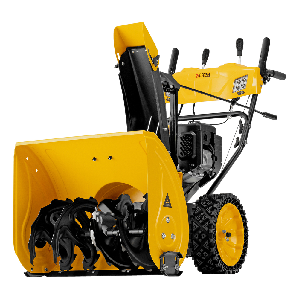 Бензиновая снегоуборочная машина SBM 610S PRO, 212 cc, электростартер, фара, обогрев Denzel