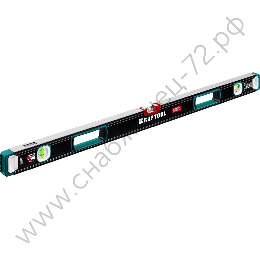 KRAFTOOL A-RATE CONTROL, 1000 мм, точность 0.3 мм/м, с инновационным зеркальным глазком, сверхпрочный уровень (34986-100)