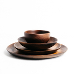 Набор деревянных тарелок блюдо Art of Siberia из древесины Сибирского Кедра TN47