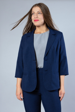 Жакет женский 3736зп, чернильный #259Чер043736зп