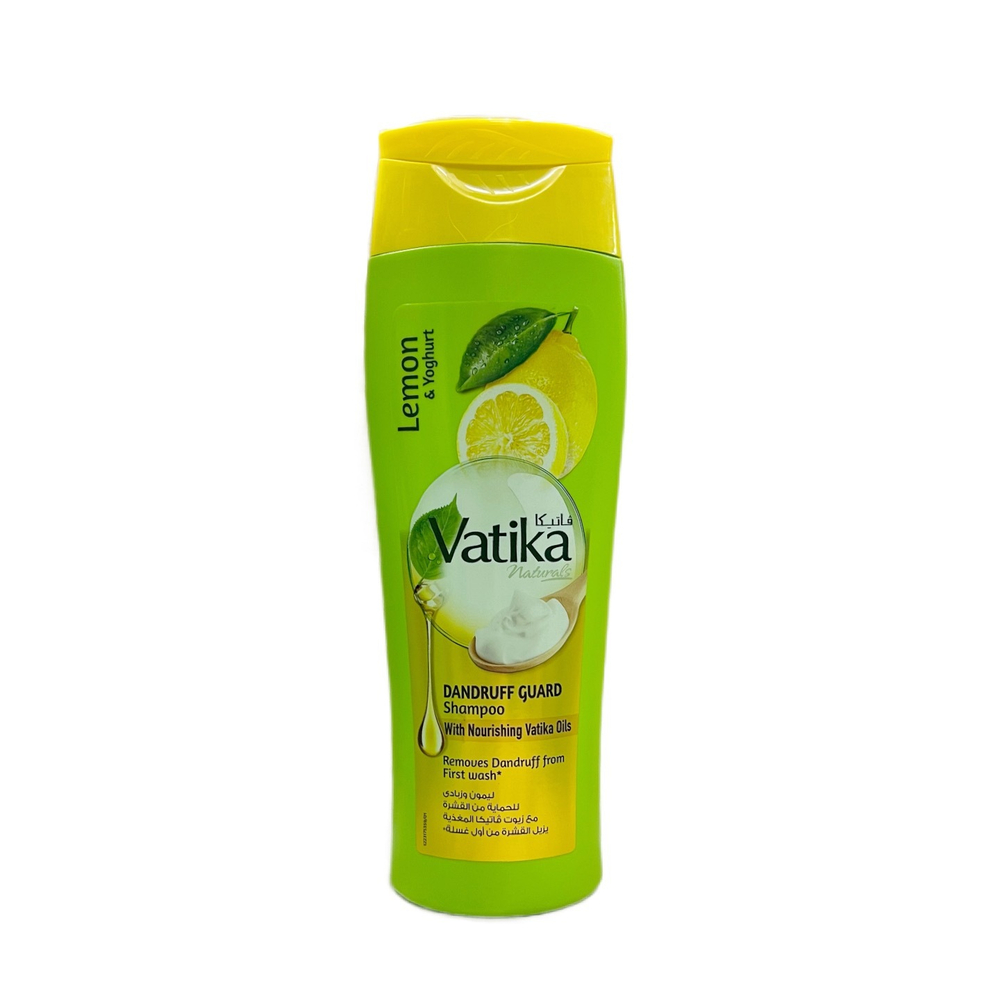 Шампунь Dabur Vatika Lemon, Mint, Yoghurt Dandruff Guard Дабур Ватика Лимон, мята, йогурт Против перхоти 200 мл.