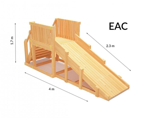Детская горка TORUDA Север wood-1 (скат 2.3 м)