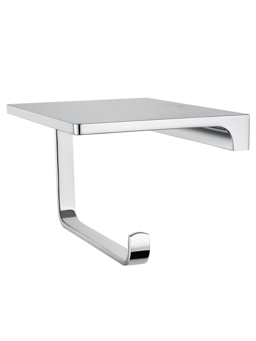 Держатель для туалетной бумаги с полкой WONZON & WOGHAND ECLIPSE, Хром (WW-9126-CR)