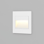 DK3050-WH Светильник встраиваемый в стену, IP 20, LED 3000, 1 Вт, белый, пластик