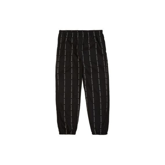 Supreme FW18 Reflective Text Track Pant Black