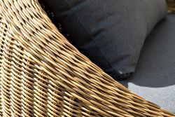 "Барселона" лаунж-зона из искусственного ротанга, цвет соломенный