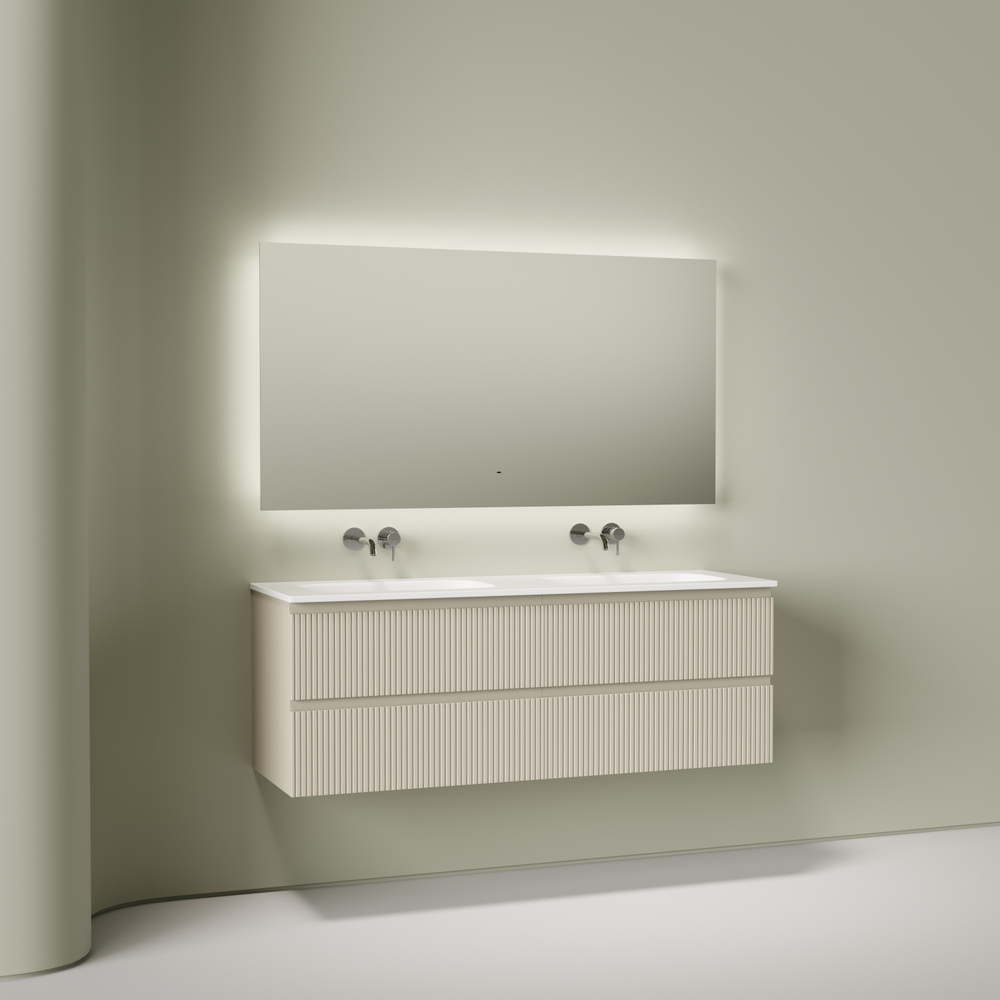 Тумба подвесная Sancos Snob T c двумя ящиками 690х445х500, Beige Soft, SNT70CE