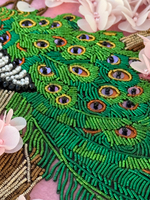 С-12 Набор для вышивания хрустальными камнями Павлин на цветущей сакуре