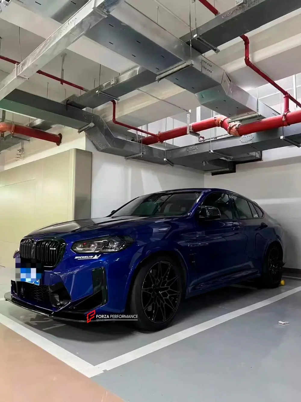 Карбоновая губа переднего бампера для BMW X3M/X4M F97/F98 Рестайлинг 2021+ БМВ