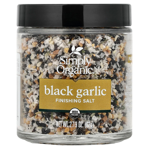 Simply Organic, соль с черным чесноком, 62 г (2,19 унции)
