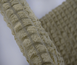 Чехол на стул без оборки со спинкой, цвет Бежевый