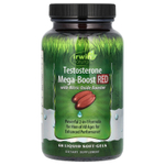 Irwin Naturals, Testosterone Mega-Boost RED, повышение уровня тестостерона, 68 капсул с жидкостью