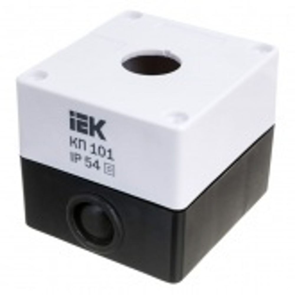 Корпус КП101 для кнопок 1 место белый ИЭК BKP10-1-K01