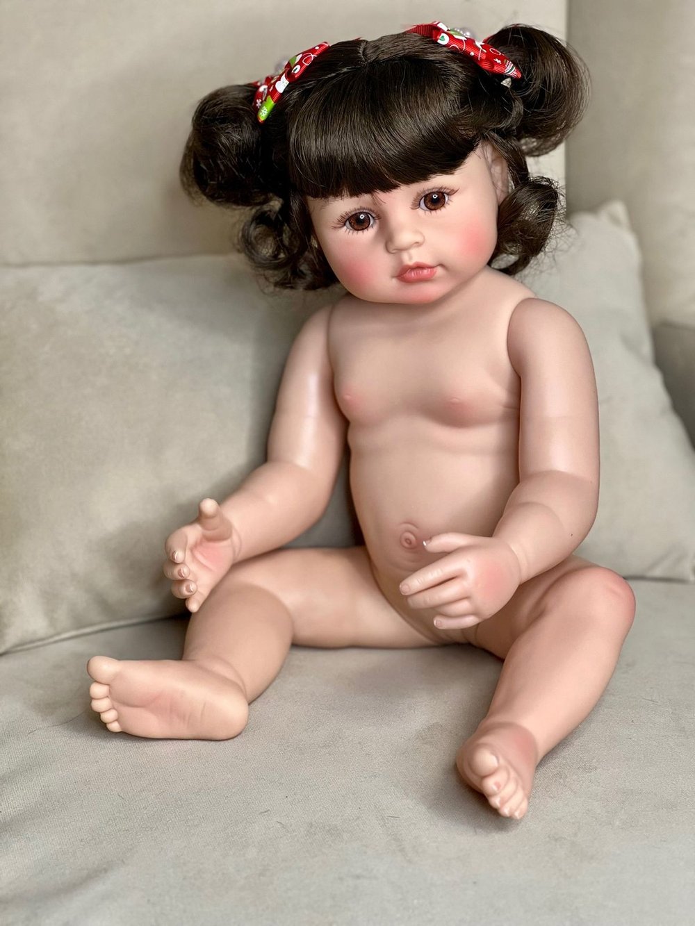Кукла Реборн виниловая 55см в пакете (FA-123)