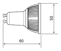 Лампа УФ светодиодная 3W R50 GU10