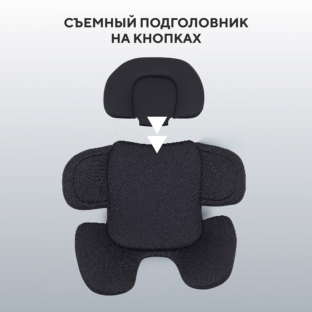 Детская коляска Rant Teo Soft 3 в 1 с автокреслом Aster Zero Black Cloud