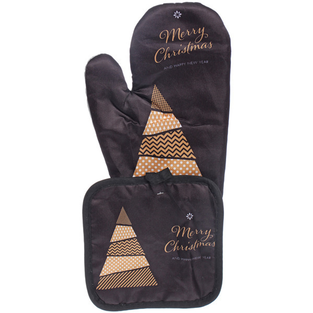 Прихватка в наборе с варежкой «Elegance», 17,5*17,5 см и 26*17 см