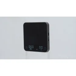 Весы кофейные портативные черные 0,1-2000гр 9,2*8,7 см h1,5 см USB зарядка P.L. Barbossa