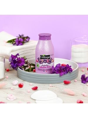 Cottage Молочко для душа увлажняющее ФИАЛКА & ПРАЛИНЕ/ Moisturizing Shower Milk – VIOLET & PINK PRALINE, 250 мл