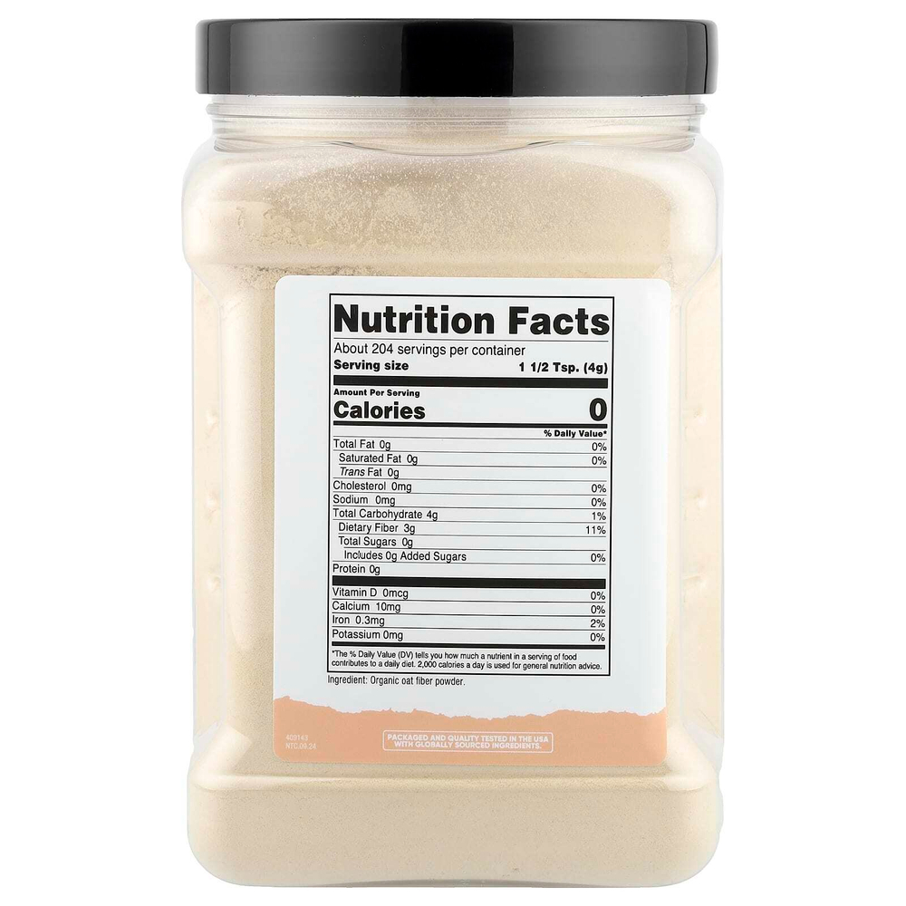 Nutricost, Pantry, органическая овсяная клетчатка, 816 г (29,1 унции)