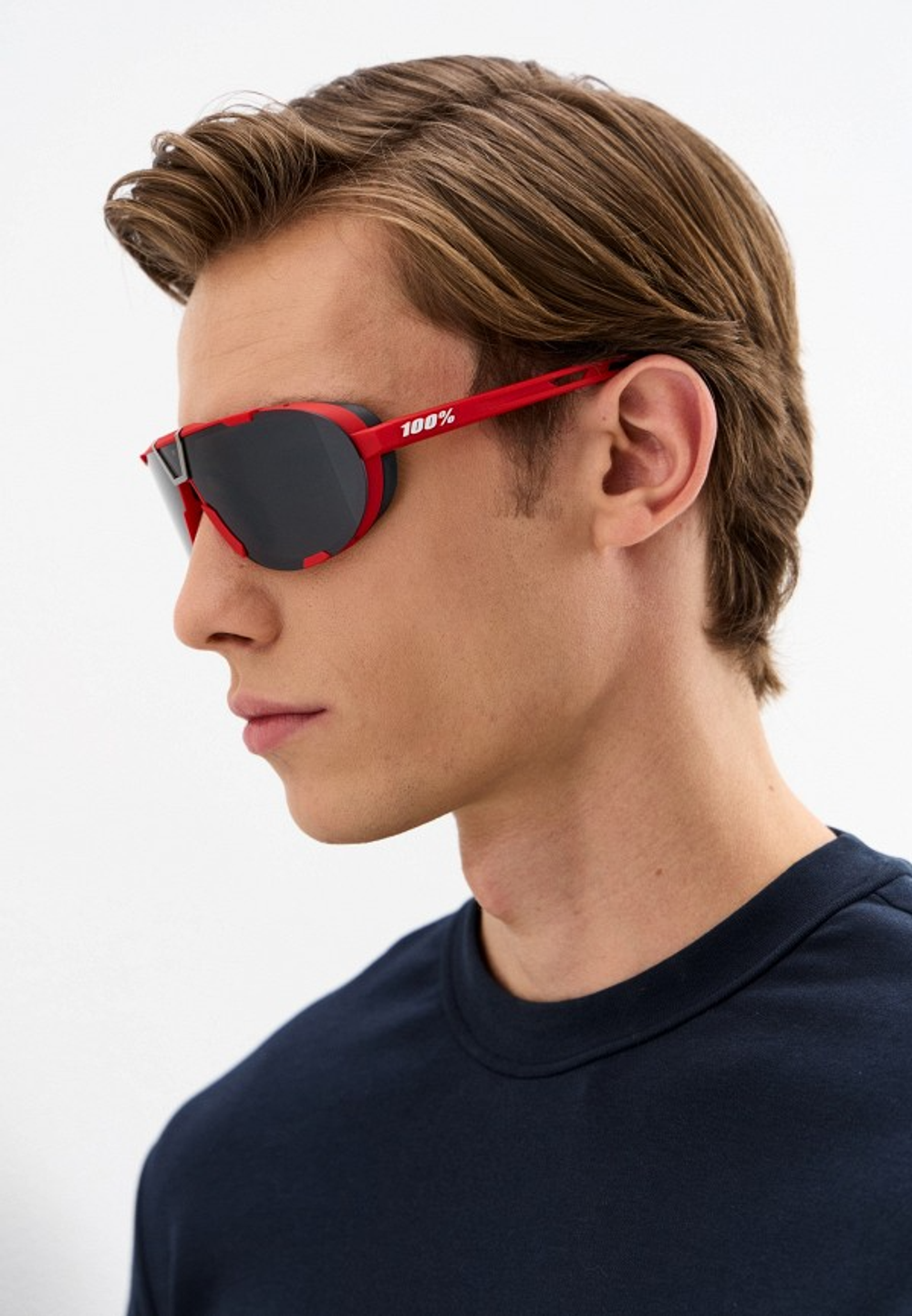 Спортивные очки 100% Westcraft / Soft Tact Red / Black Mirror Lens