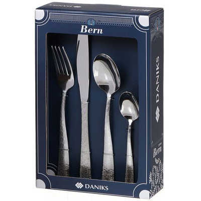 Набор столовых приборов нерж сталь, 24 пр, Daniks, Bern