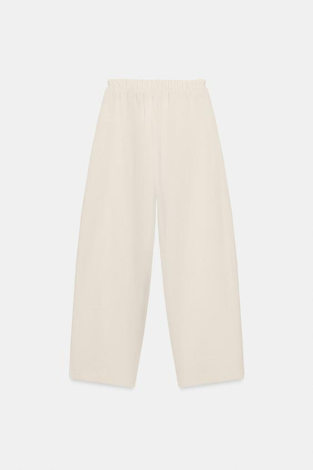 ZARA БРЮКИ В СТИЛЕ РУСТИК НА ШНУРКЕ, ПЕСОЧНЫЙ