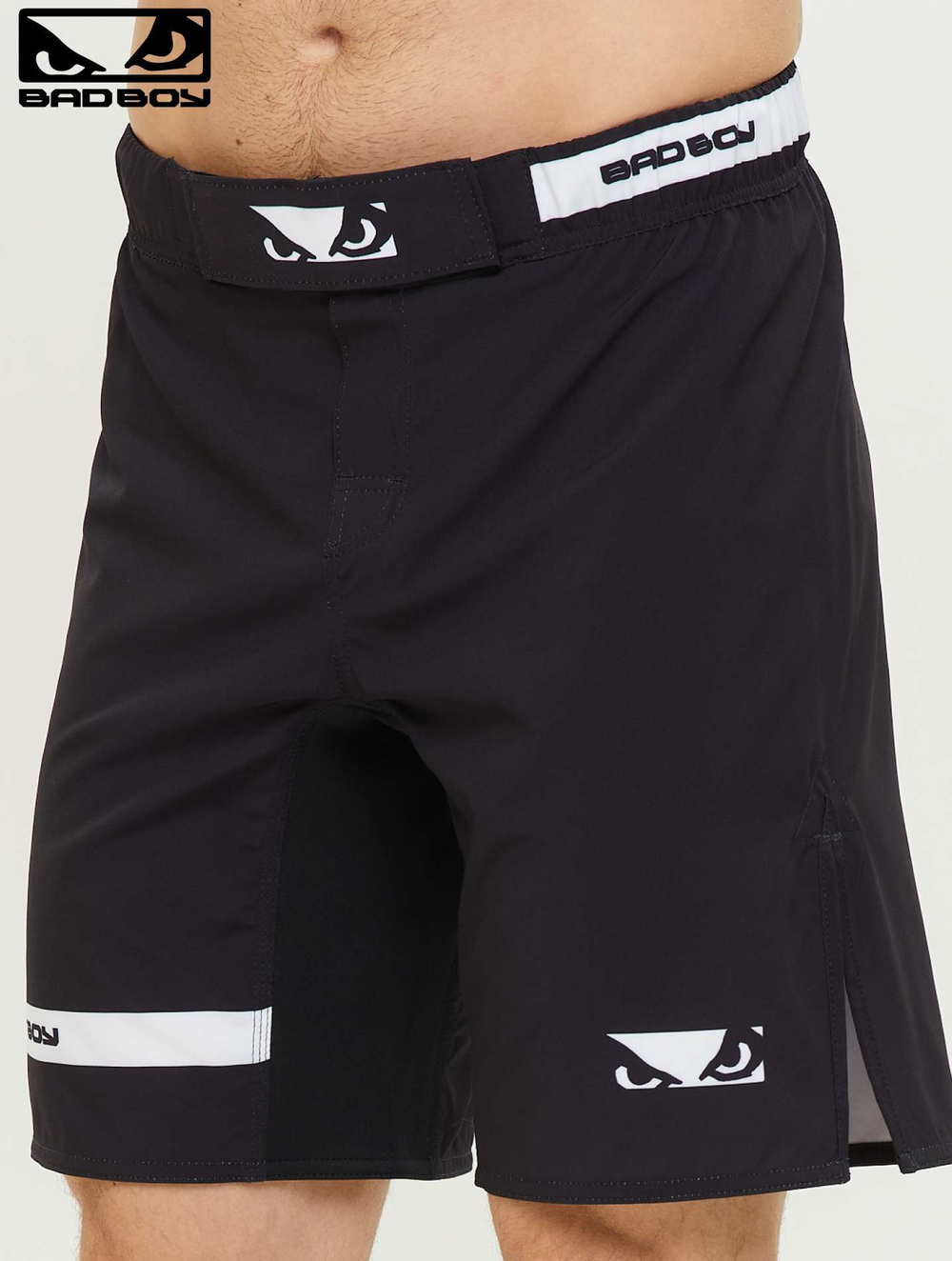 Шорты MMA Bad Boy Oss Grappling Shorts черный/белый