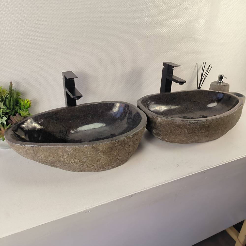 Раковина из речного камня ПАРА! RS-65478 55*36*15 0865