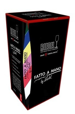 Fatto a Mano - Фужер Riesling/Zinfandel 395 мл хрустальное стекло с красной ножкой (stemglass)
