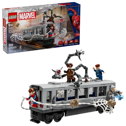 Конструктор LEGO Marvel 76321 Человек-паук против: Сцена в поезде метро с Доком Оком
