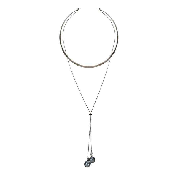 Колье чокер Possebon Graphite Pearl B0501.3 S
