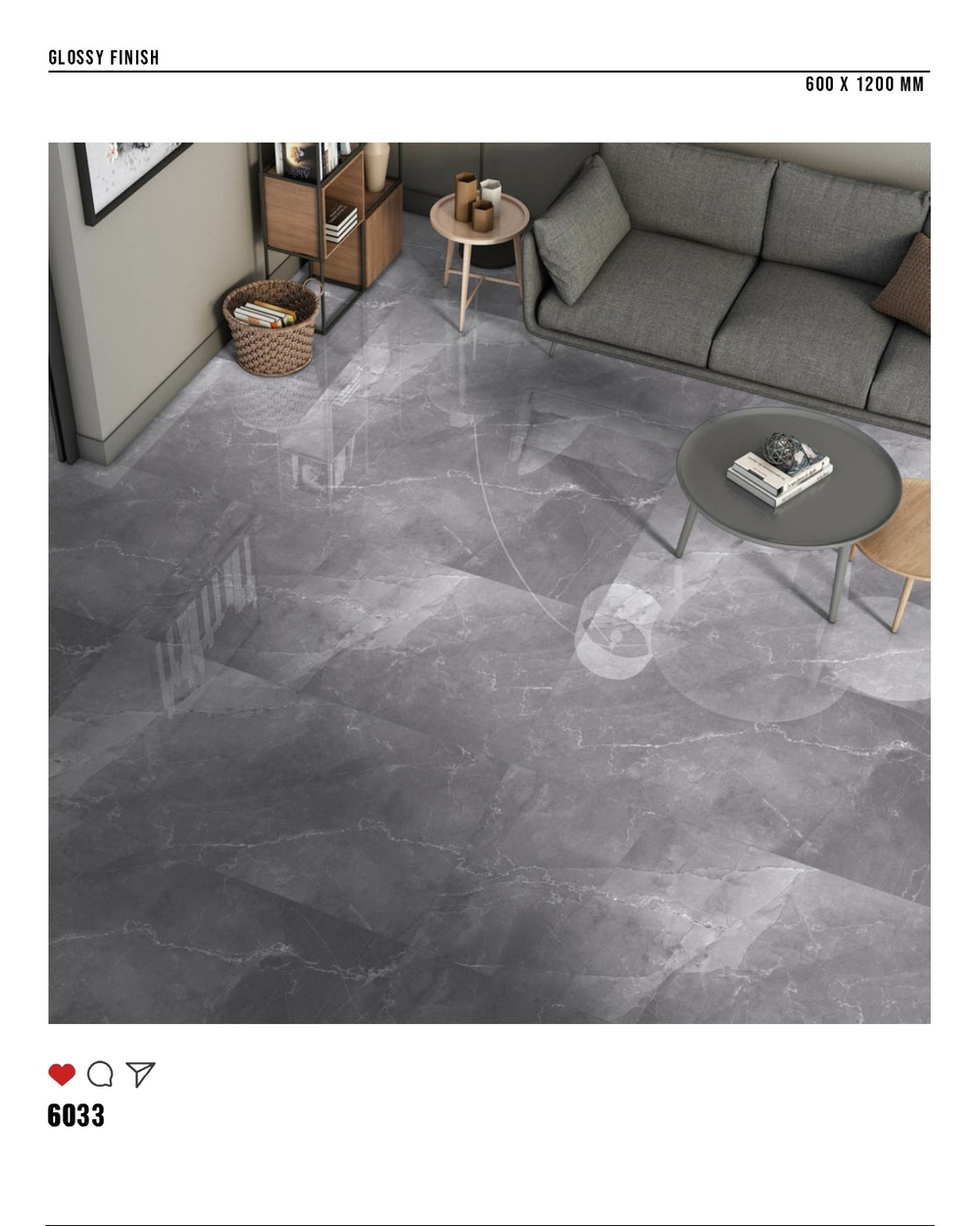 Керамогранит glossy №1 60х120, 6033