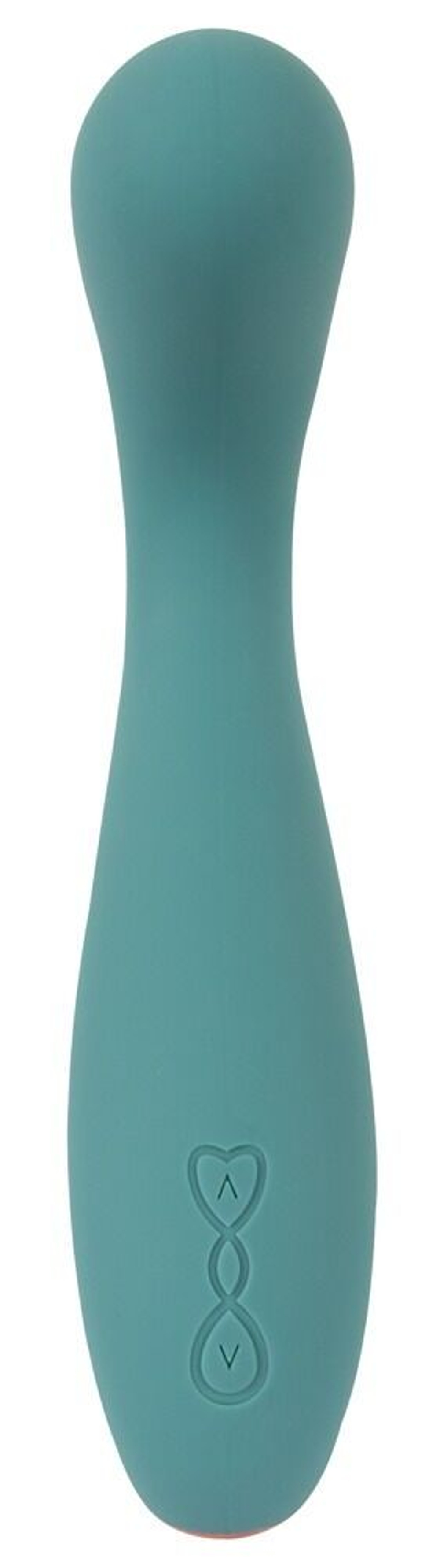 Бирюзовый вибратор для точки G The Magician G-Spot Vibrator - 19 см.
