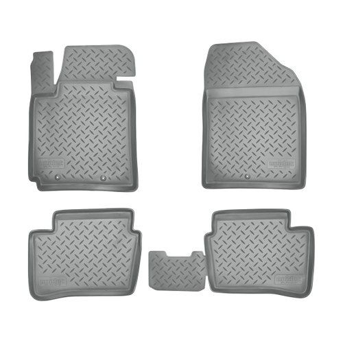 Ковры в салон Norplast/Unidec для Kia Picanto в кузове TA (2011-)Полиуретан,Серый, арт.NPL-Po-43-27-G