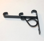 Кронштейн стеновой "Готика 180 мм" двойной d20/20 мм, цвет черный